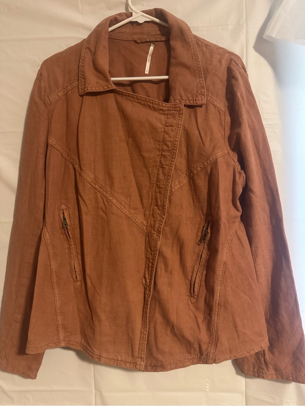 Free People Rust-Colored Utility Jacket